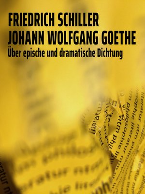 cover image of Über epische und dramatische Dichtung